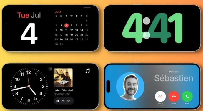 港北苹果手机维修分享iOS17横屏充电待机显示有什么好处 